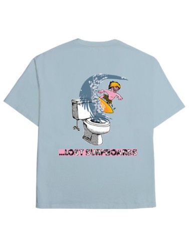 Crappy Waves Tee Blue Mist